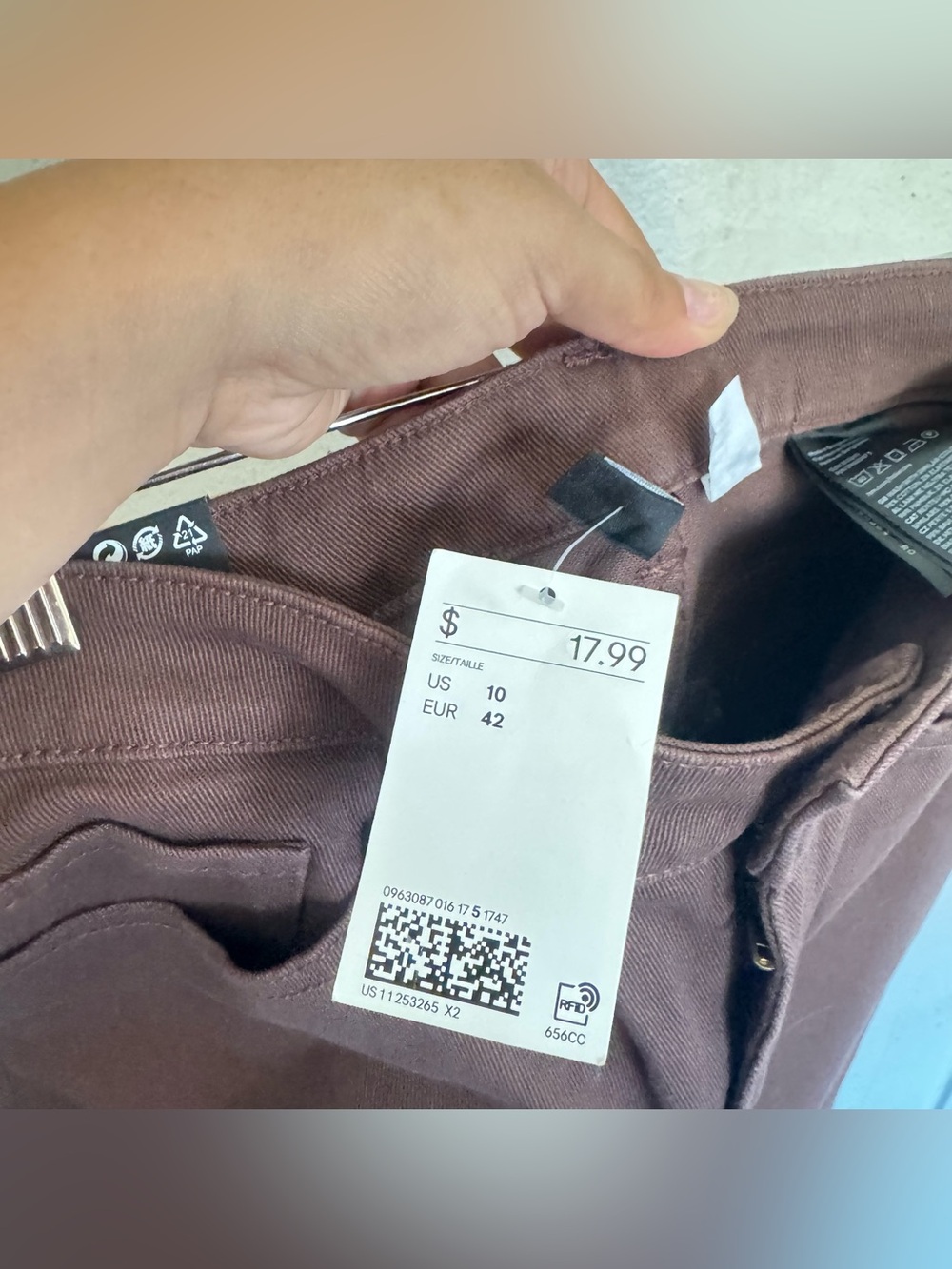 H&M Chocolate Brown Wide Leg Pants - Picture 4 of 8